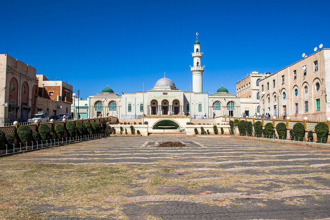 Große Moschee von Asmara, auch bekannt als Al Kulafah Al Rashidan; Asmara, Zentralregion, Eritrea