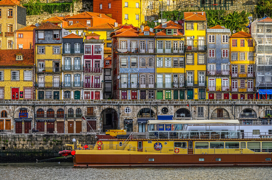 Porto's riverside quarter; Ribeira, Porto, Portugal