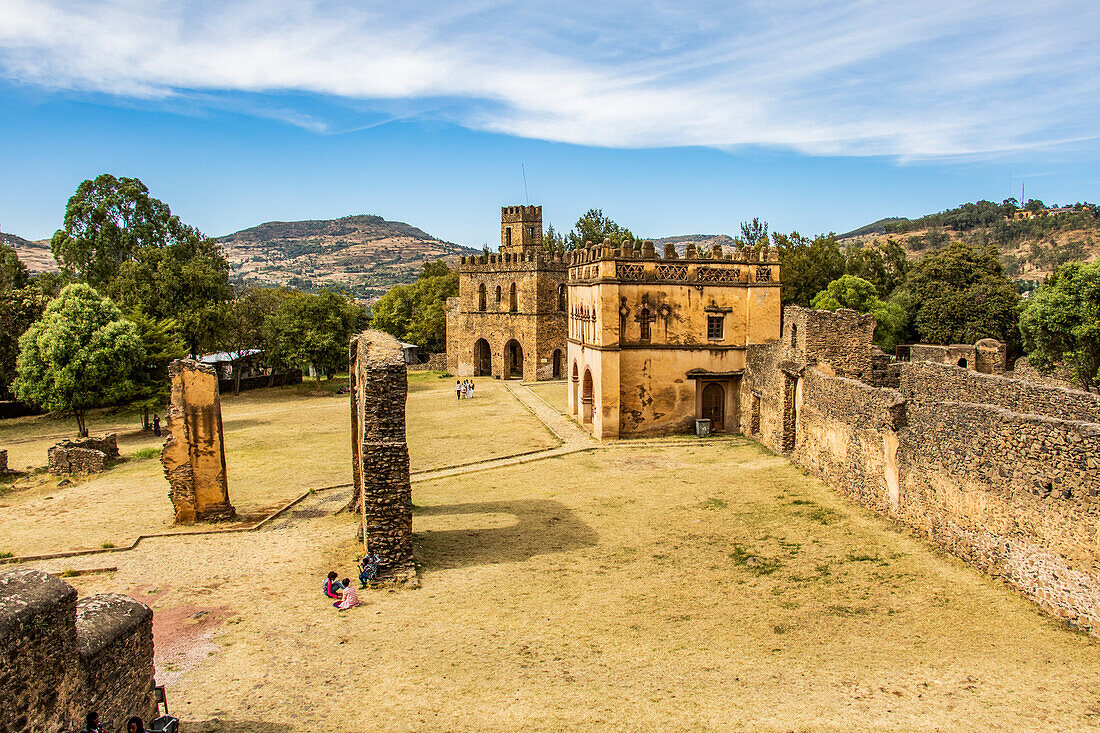 Fasilides's Archive and Library of Yohannes I, as seen from Fasilides Castle, Fasil Ghebbi (Royal Enclosure); Gondar, Amhara Region, Ethiopia