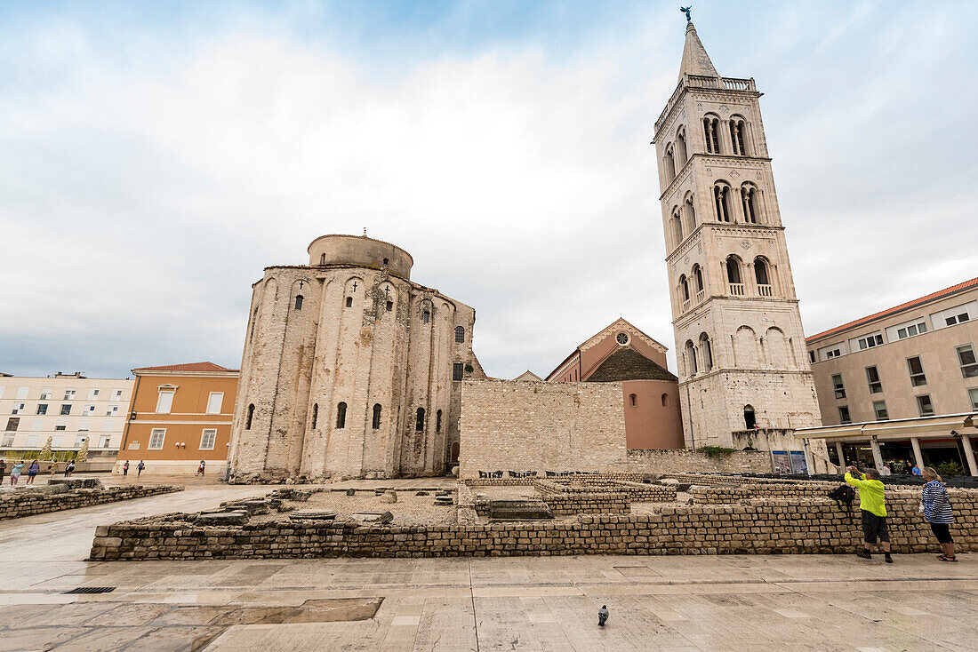 St Donatus Church and the Tower of St Anastasia's Cathedral; Zadar, Croatia