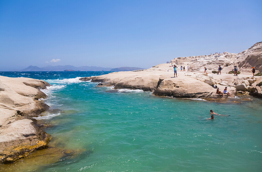 Sarakiniko-Strand; Milos-Insel, Kykladen, Griechenland