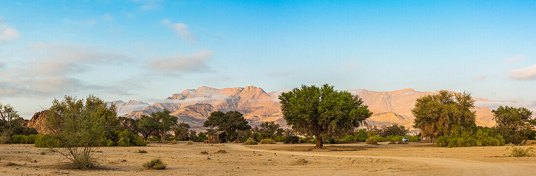 Landscape surrounding Brandberg White Lady Lodge, Damaraland; Kunene Region, Namibia