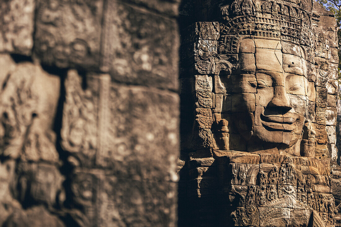 Bayon-Tempel im Angkor-Wat-Komplex; Siem Reap, Kambodscha