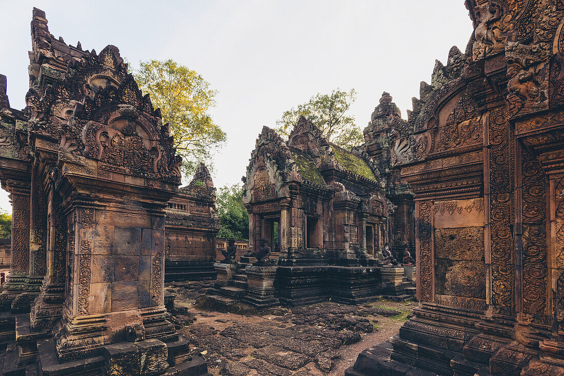 Banteay-Srei-Tempel, Angkor-Wat-Komplex; Siem Reap, Kambodscha