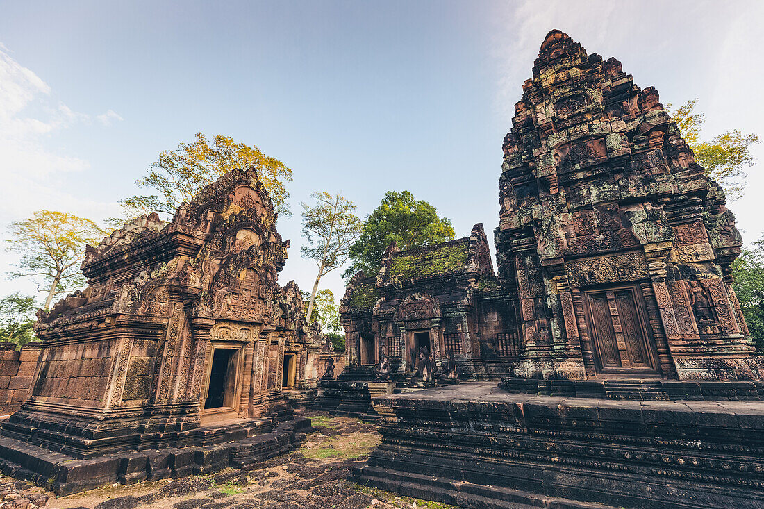 Banteay-Srei-Tempel, Angkor-Wat-Komplex; Siem Reap, Kambodscha