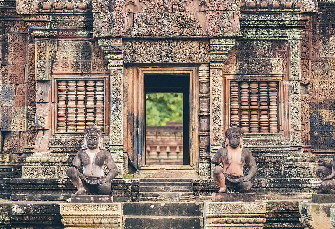 Banteay-Srei-Tempel, Angkor-Wat-Komplex; Siem Reap, Kambodscha