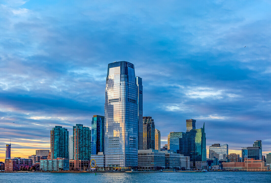 Skyscrapers in downtown New York City, Manhattan; New York City, New York, United States of America