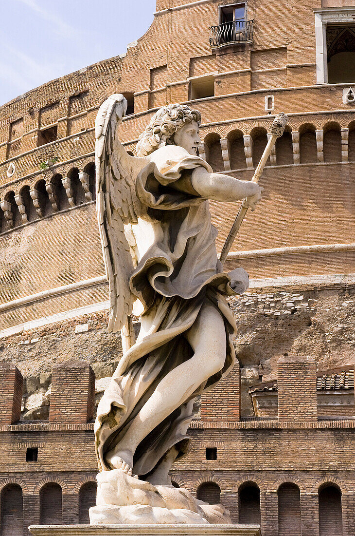Statue, Castel Sant'Angelo, Rome, Latium, Italy