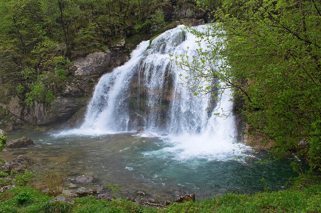 Waterfall, Soca River, Slovenia