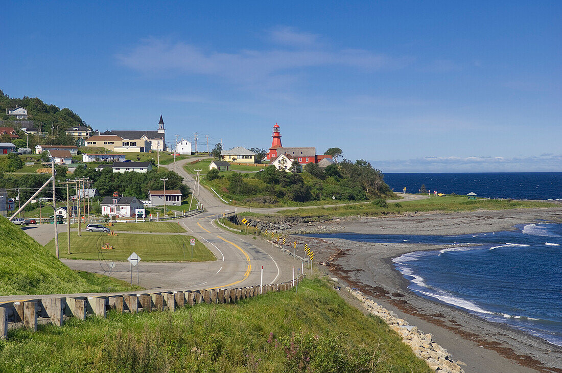 La Martre Lighthouse, Gaspe, Quebec, Canada