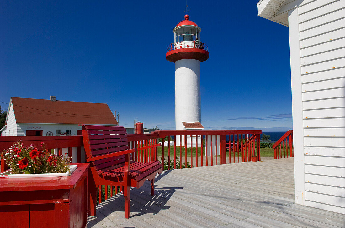 Leuchtturm Cap de la Madeleine, Gaspe, Québec, Kanada