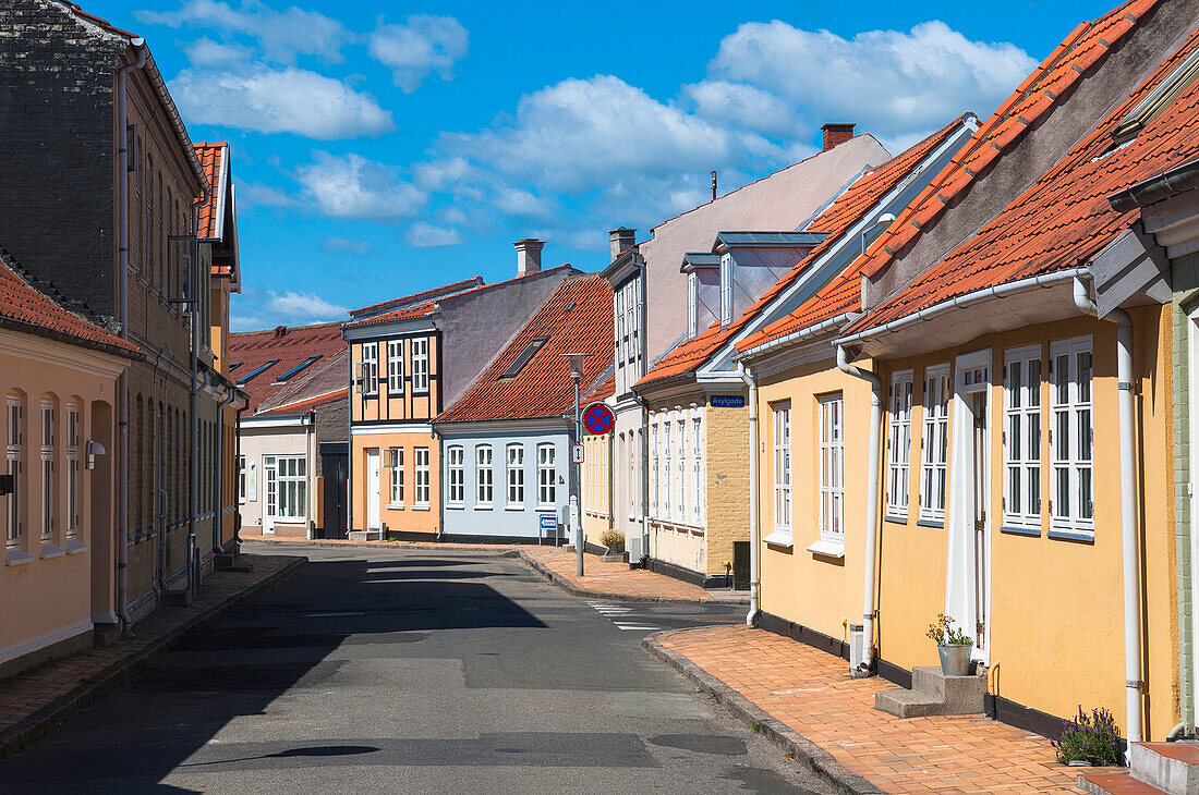 Häuserreihe, Kerteminde, Fünen Insel, Dänemark