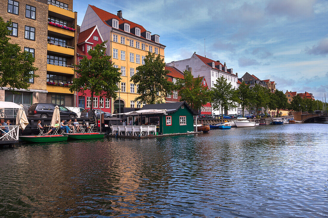 Kanal und Uferpromenade, Kopenhagen, Dänemark
