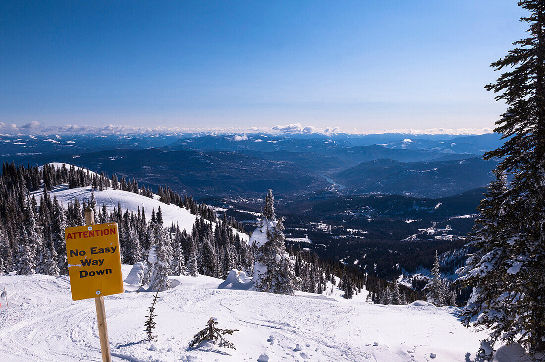 Ski Trail, Red Mountain Resort, Rossland, British Columbia, Canada
