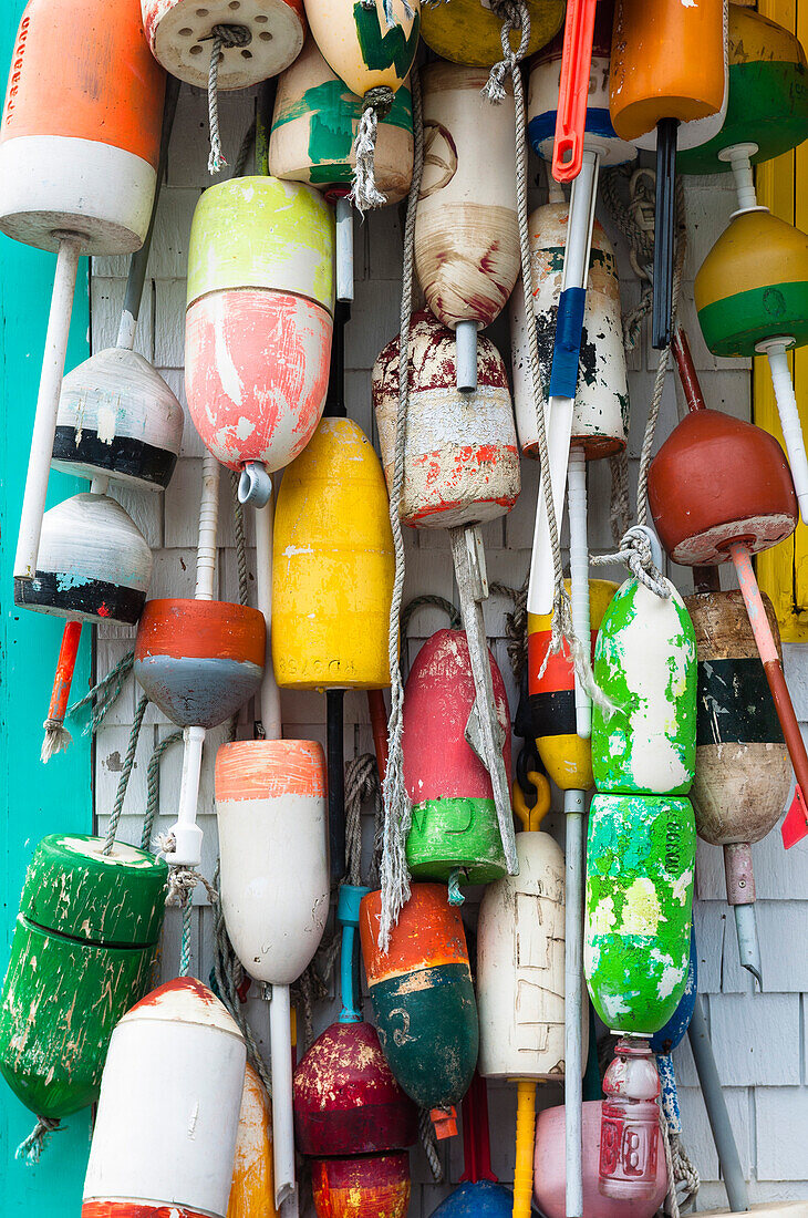 Lobster Trap Buoys, Provincetown, Cape Cod, Massachusetts, USA