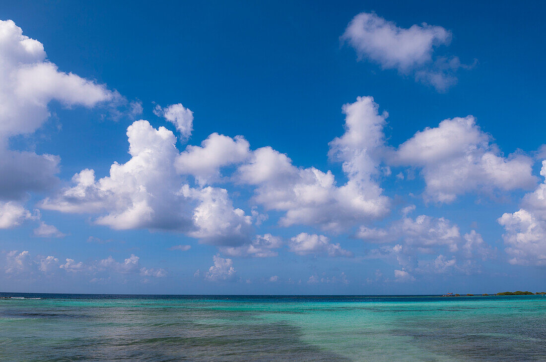 Water, Horizon and Sky, Mangel Halto Beach, Aruba, Lesser Antilles, Caribbean