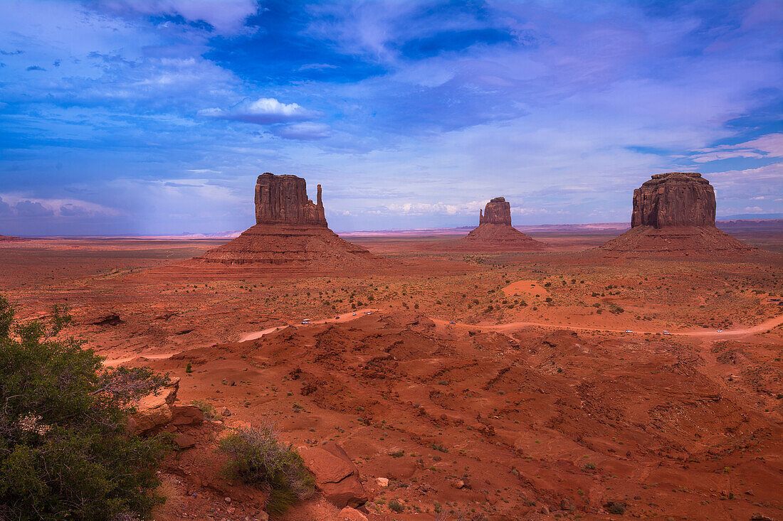 Sandstone Rock Formations, Monument Valley, Monument Valley Navajo Tribal Park, Arizona, USA