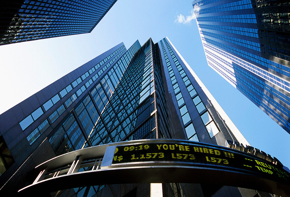 Skyscrapers and LED Sign