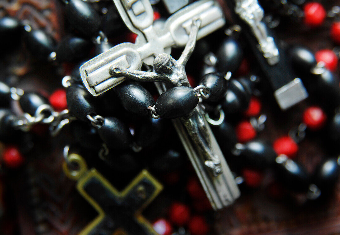 Crucifix and Rosary Beads