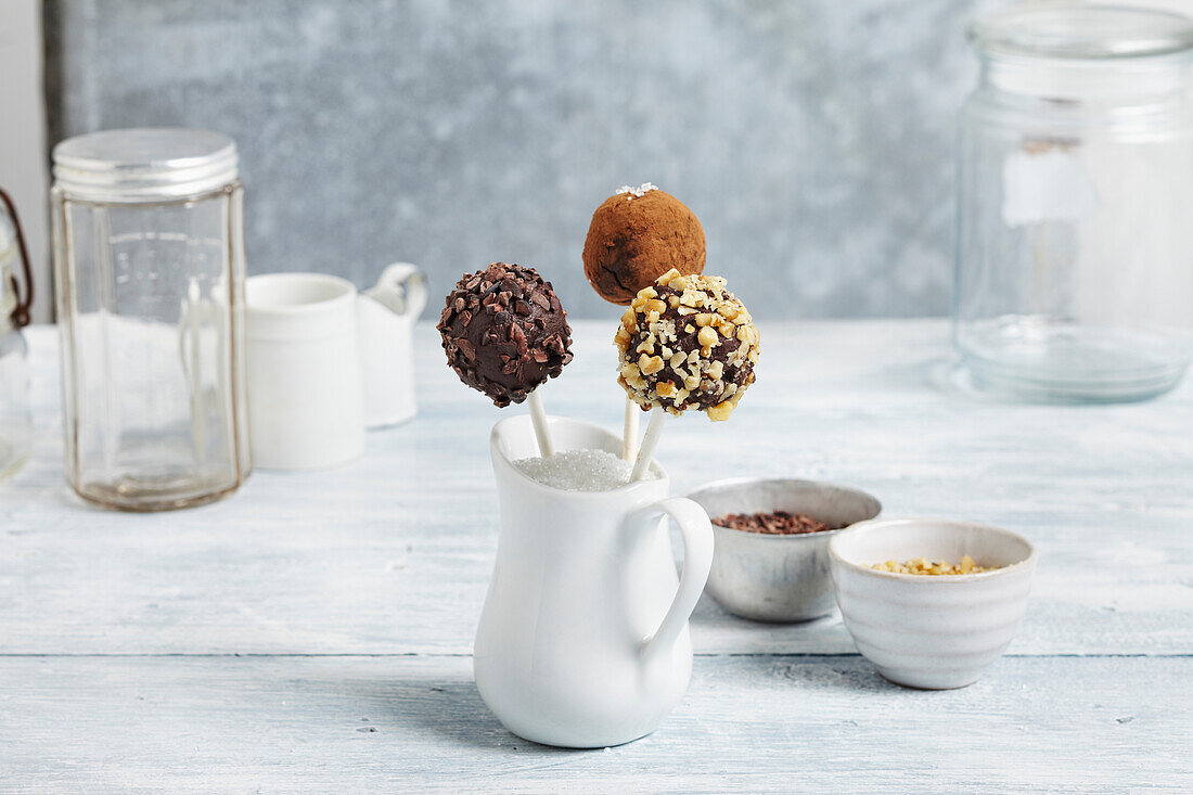 Homemade Cake Pops, Studio Shot