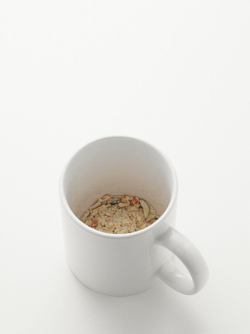 Cup with Instant Soup, Studio Shot