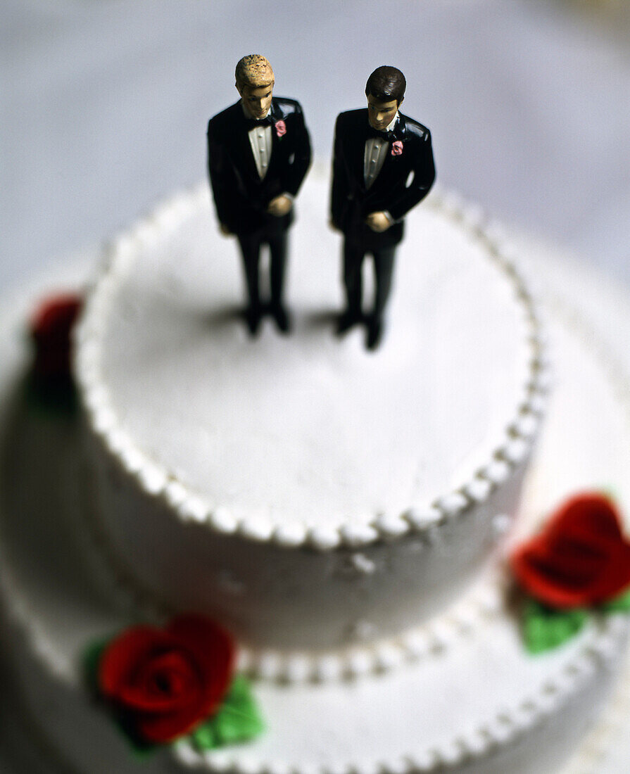 Two Grooms Wedding Cake Topper