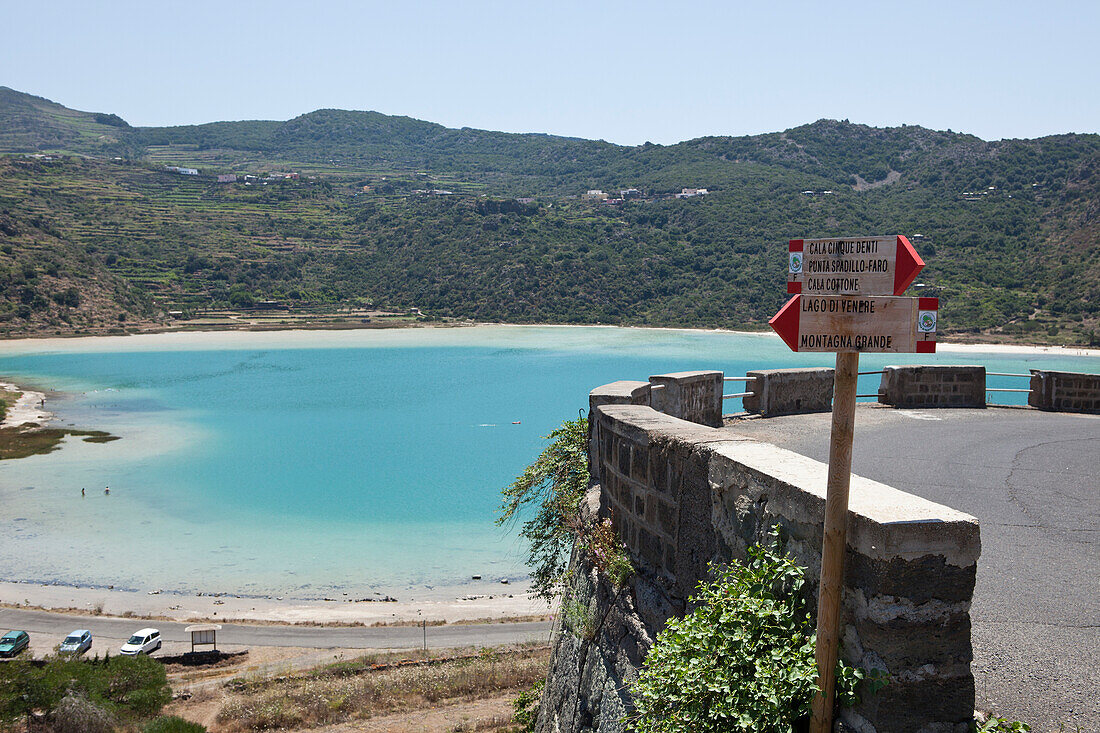 Lago Specchio di Venere, Pantelleria, Provinz Trapani, Sizilien, Italien