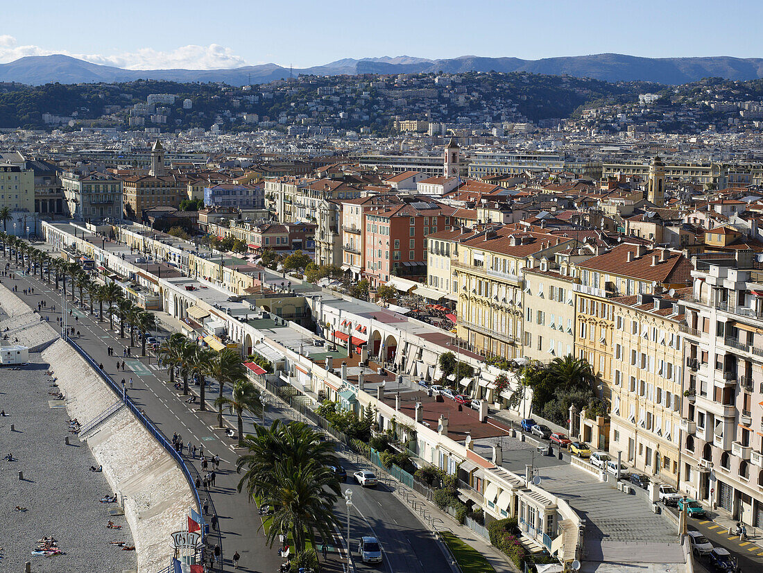 Übersicht über die Cote d'Azur, Frankreich