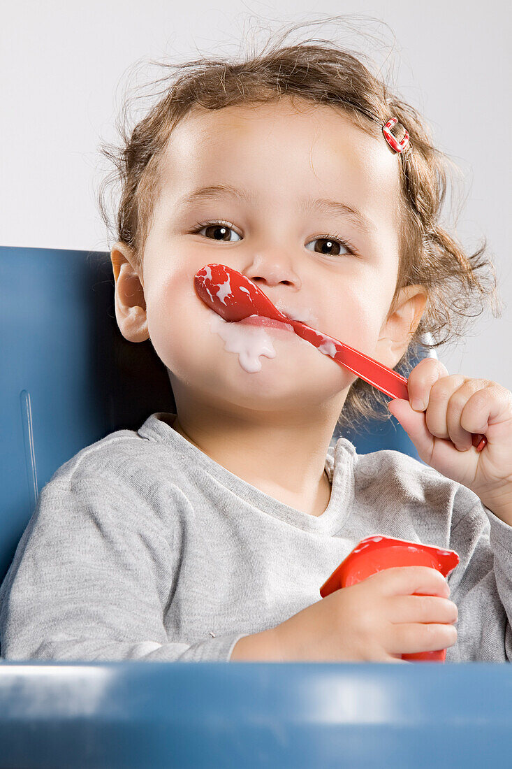 Little Girl Eating