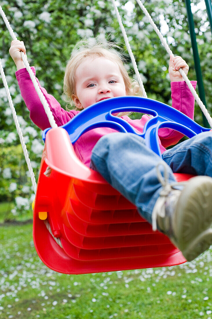 Little Girl on a Swing