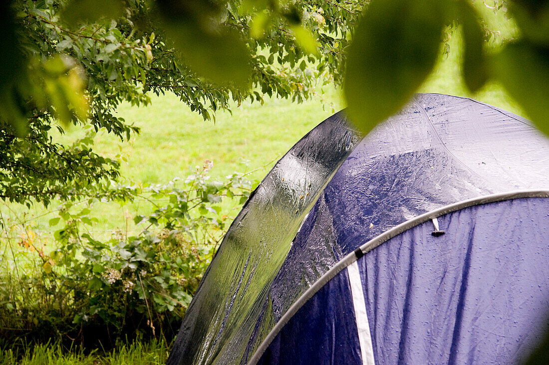 Camping-Zelt, Freiburg, Baden-Württemberg, Deutschland