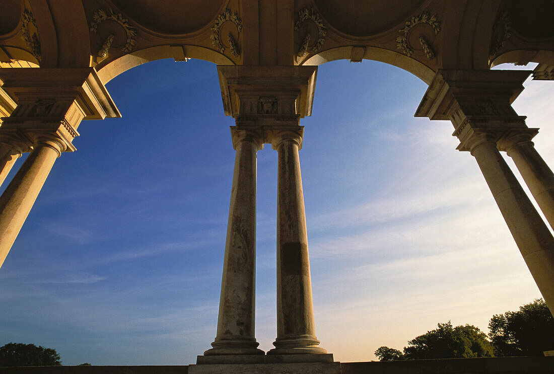 Pillars and Arches, Schoenbrunn Palace, Vienna, Austria