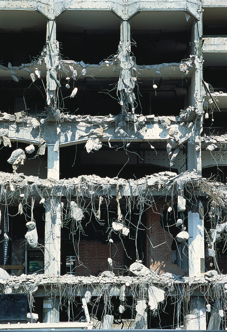 Building Demolition, Berlin, Germany