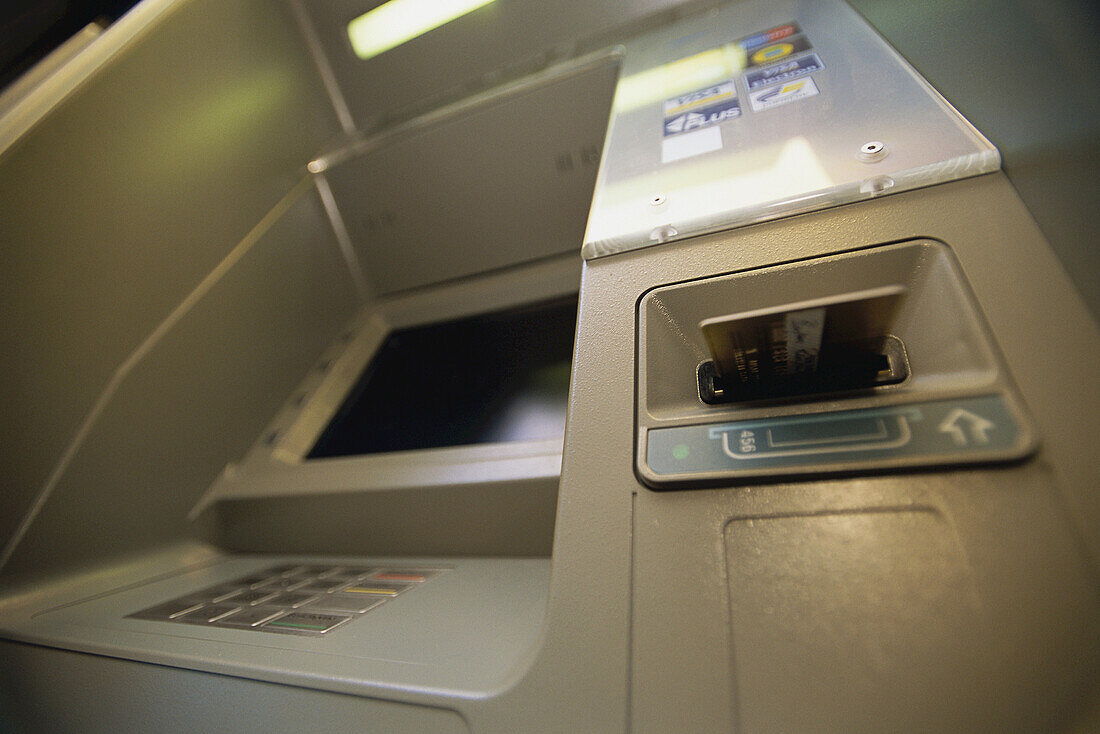 Close-Up of Bank Machine, Salzburg, Austria