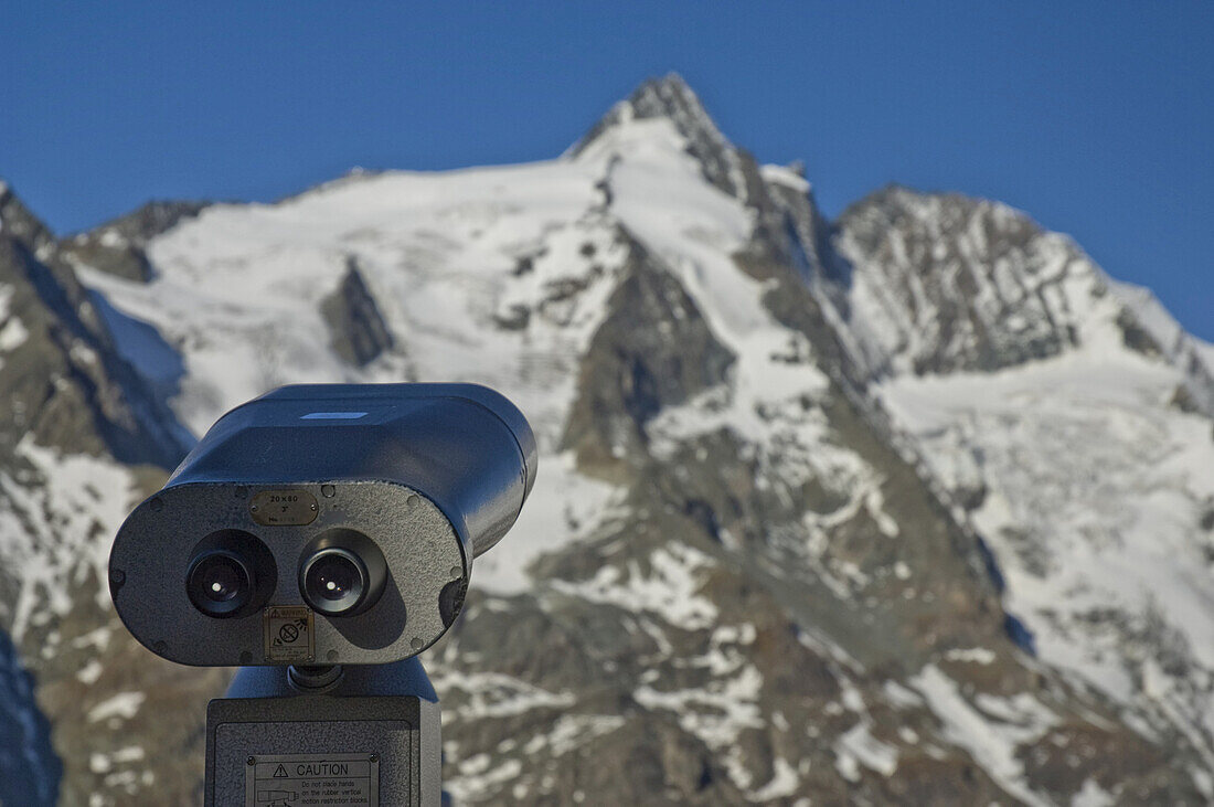 Viewfinder Pointed at Grossglockner Mountain, Salzburg Land, Austria