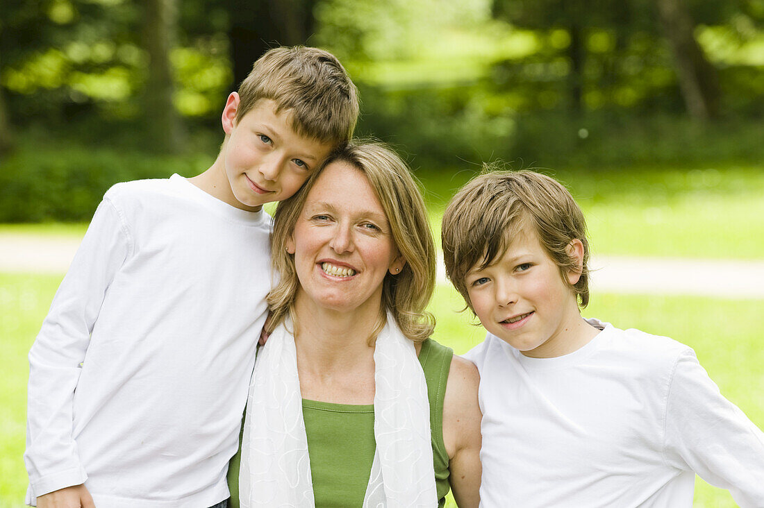 Mother with Sons, Salzburger Land, Austria