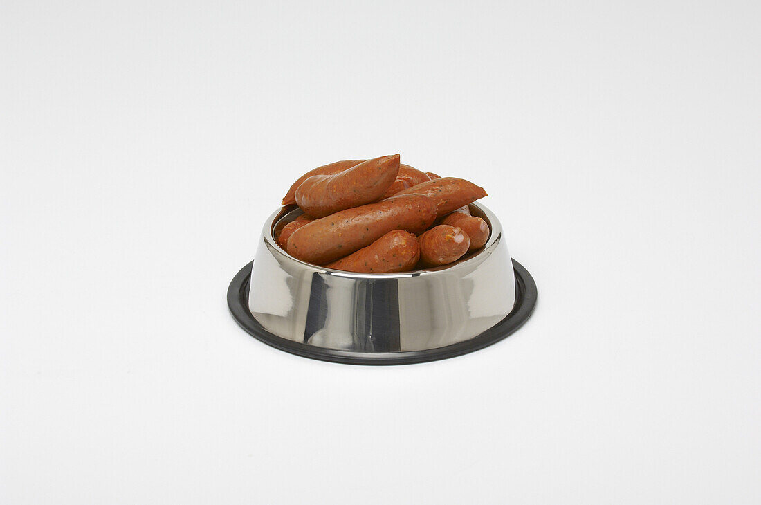 Sausages in Dog Bowl