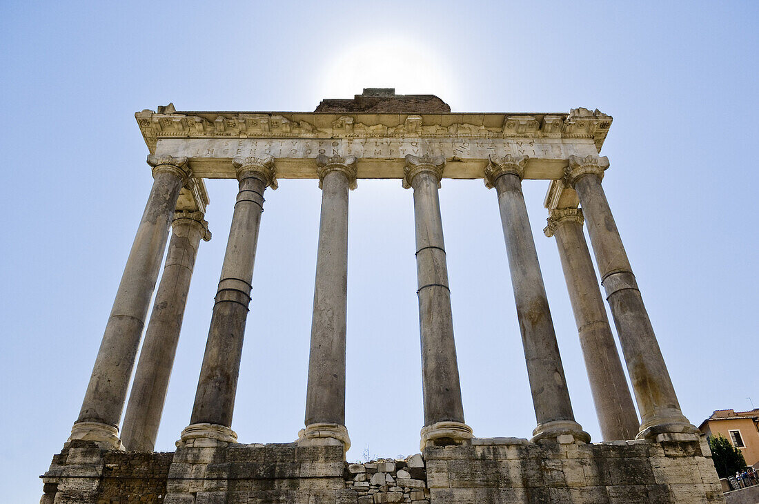 Saturntempel, Forum Romanum, Rom, Latium, Italien