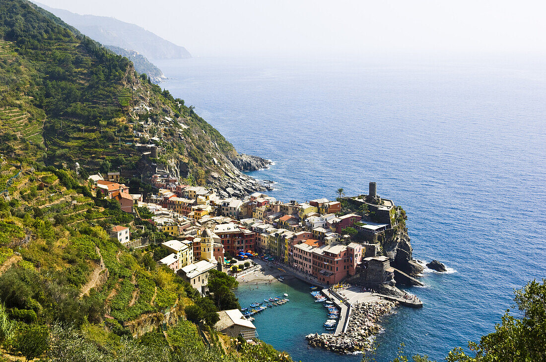 Vernazza, Provinz La Spezia, Cinque Terre, Ligurien, Italien