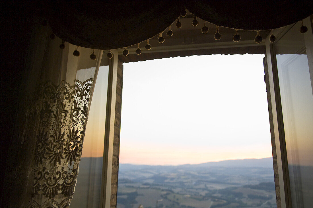 View of Todi From Window, Umbria, Italy