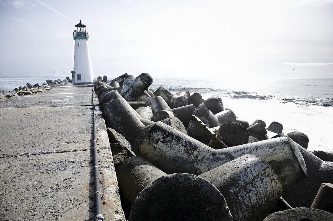 Walton-Leuchtturm, Santa Cruz, Kalifornien, USA