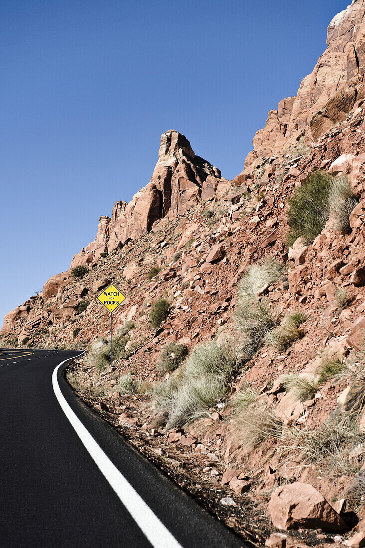 Autobahn 89, Navajo-Indianer-Reservat, Navajo County, Arizona, USA