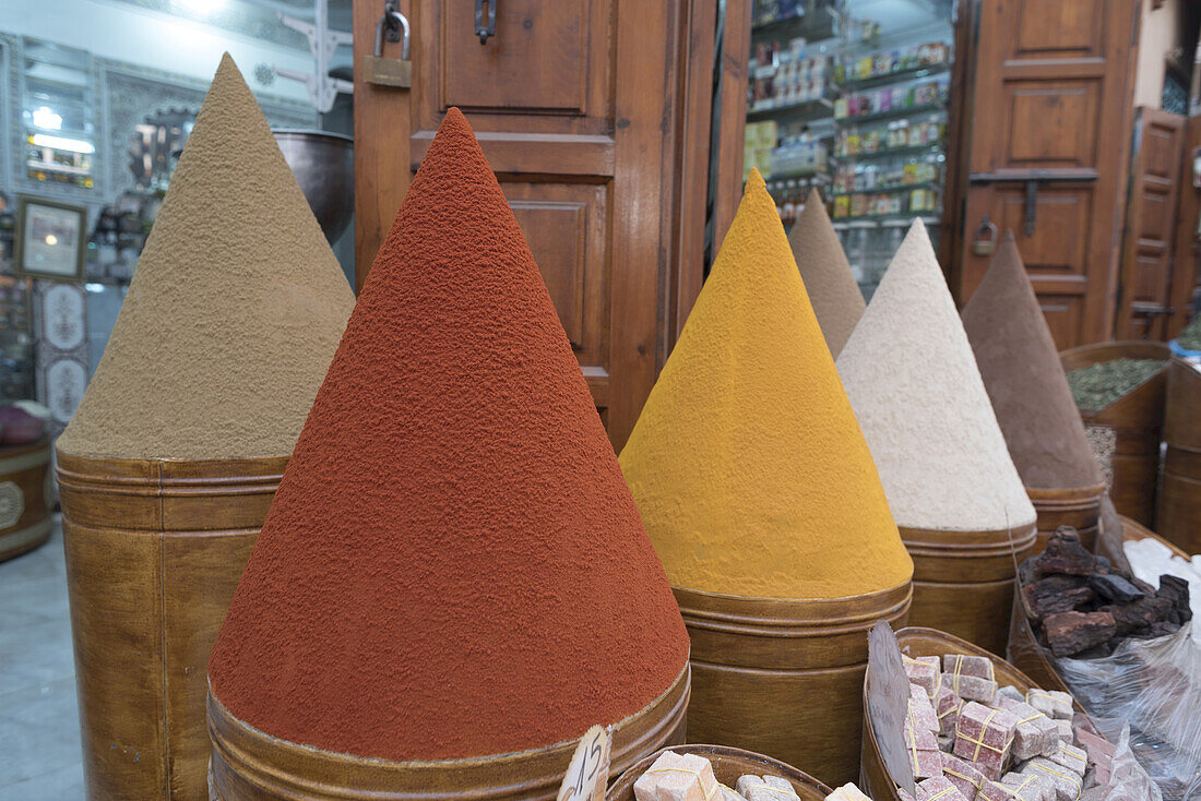 Spices in Market, Marrakesh, Morocco