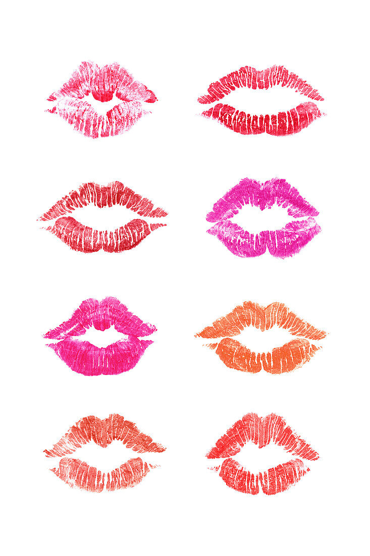 Lippenstift Markierungen