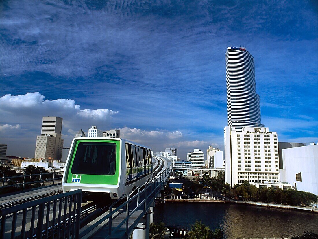Miami, Florida, Usa; Miami Metromover