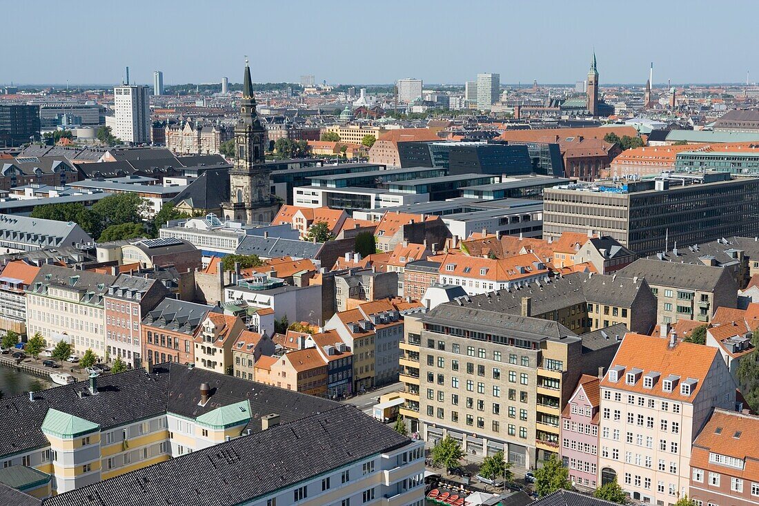 Copenhagen, Denmark; Aerial Cityscape