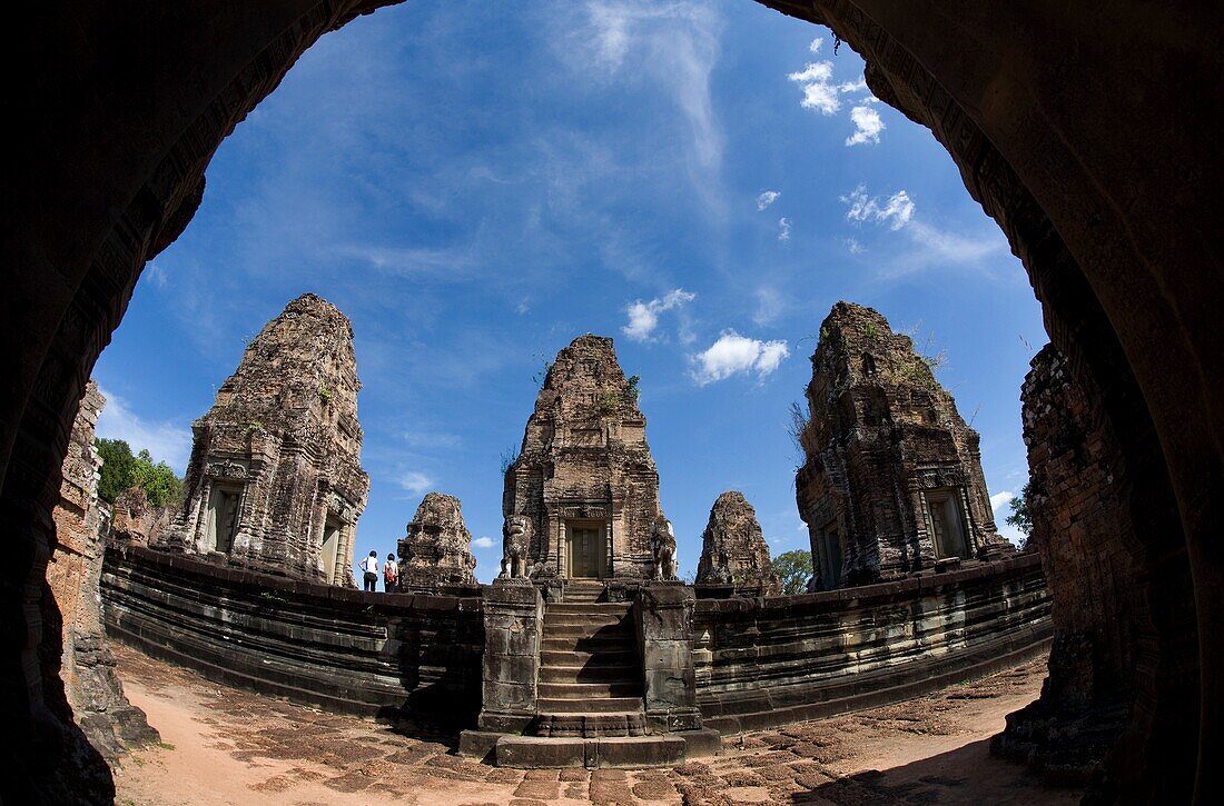 Tempel in der antiken Stadt Angkor; Angkor Wat, Siem Reap, Kambodscha