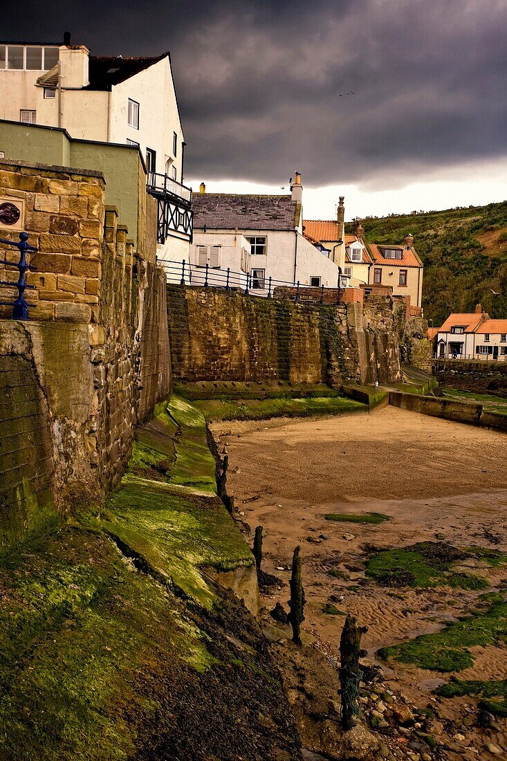 Town Of Staithes; North Yorkshire, England, Uk