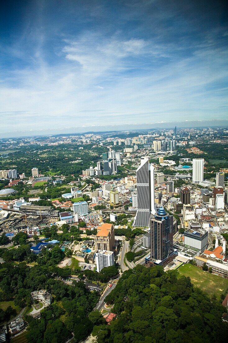 Luftaufnahme von Kuala Lumpur; Sabah, Malaysisch Borneo, Malaysia