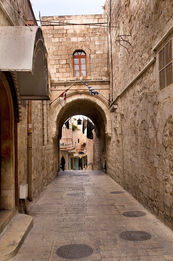 Straße im christlichen Viertel; Jerusalem, Israel